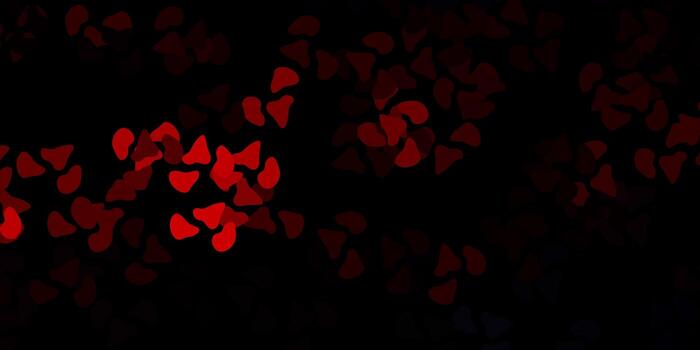 Dark red vector background with random forms.
