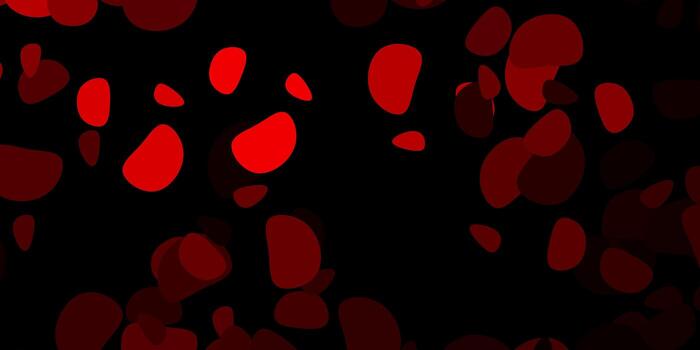 Dark red vector pattern with abstract shapes.
