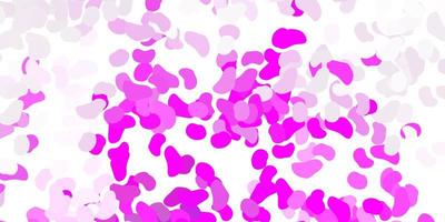 Light purple, pink vector backdrop with chaotic shapes.