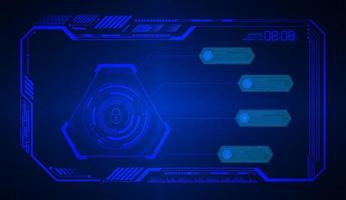 hud cyber circuit future technology concept background vector