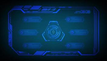 hud cyber circuit future technology concept background vector