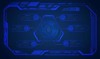 hud cyber circuit future technology concept background vector