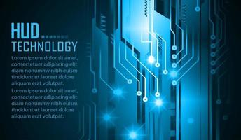 Fondo de concepto de tecnología futura de circuito cibernético vector