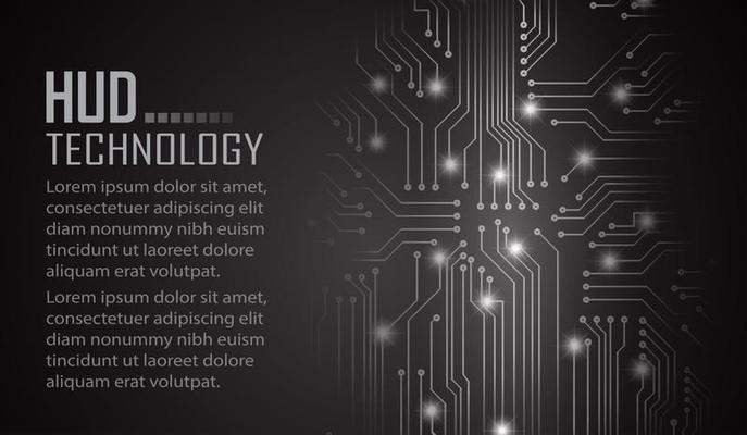 cyber circuit future technology concept background