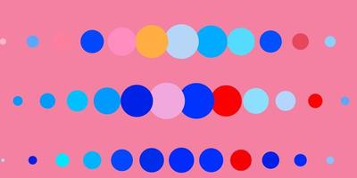 Dark Blue, Red vector pattern with spheres.