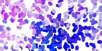 Light pink, blue vector pattern with abstract shapes.