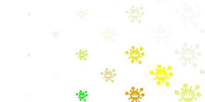 Light multicolor vector template with flu signs.