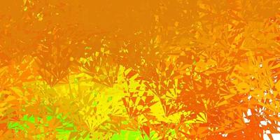 Dark green, yellow vector pattern with polygonal shapes.