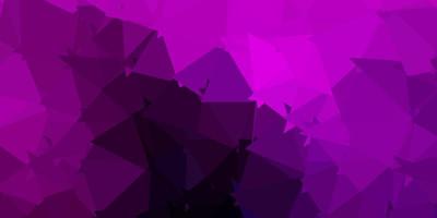 Dark pink vector triangle mosaic background.