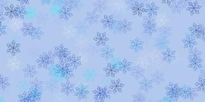 Light blue vector natural backdrop with flowers.