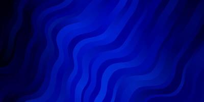 Dark BLUE vector backdrop with curves.