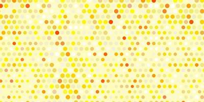 Light orange vector template with circles.