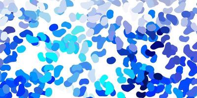 Light blue vector template with abstract forms.