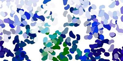 Light multicolor vector background with random forms.