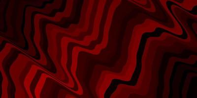 Dark Red vector pattern with curves.