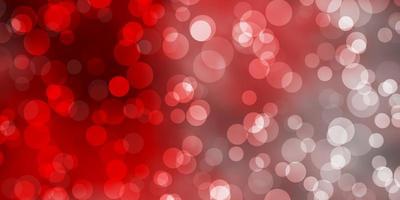 Light Red vector pattern with spheres.