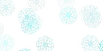 ilustraciones naturales del vector azul claro con flores.