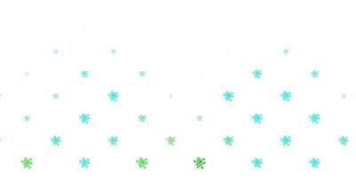Light Green vector pattern with coronavirus elements.
