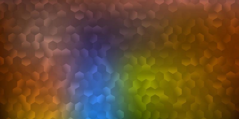 Light blue, yellow vector texture with memphis shapes.