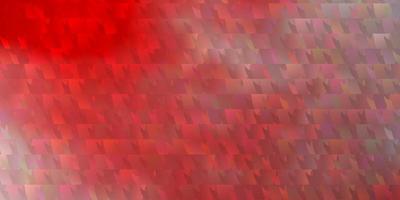 textura de vector rojo claro con estilo triangular.