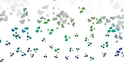 Light green vector background with random forms.