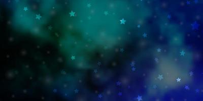 Light BLUE vector layout with bright stars.