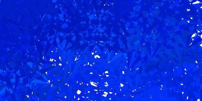 Dark blue vector backdrop with triangles, lines.