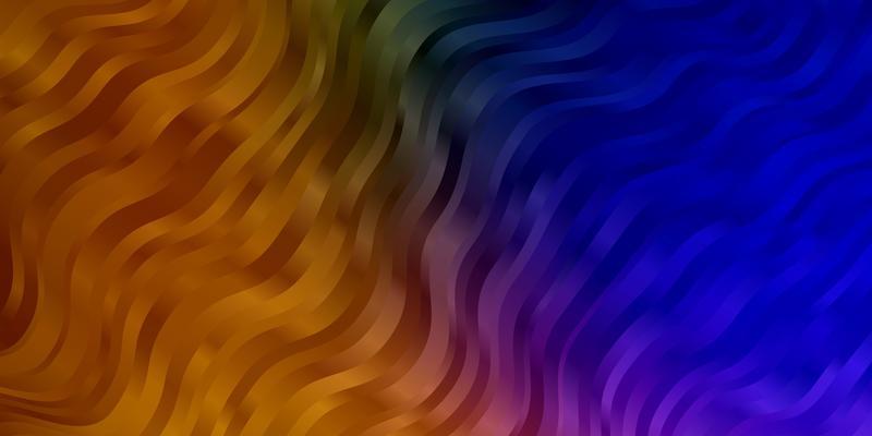 Dark Pink, Yellow vector template with curves.