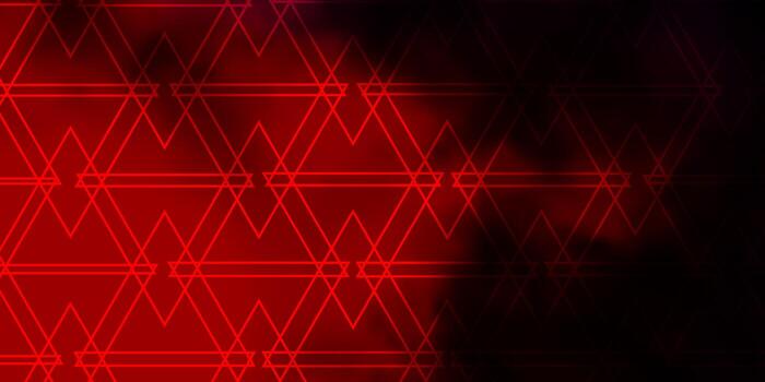 textura de vector rojo oscuro con estilo triangular.
