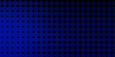 Dark BLUE vector texture with disks.