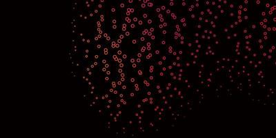 Dark Pink, Red vector pattern with circles.