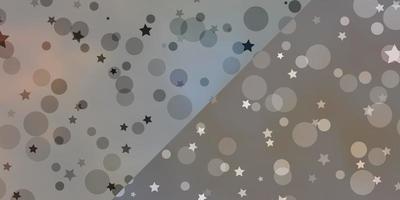 Vector pattern with circles, stars.