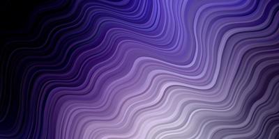 Light Purple vector template with curved lines.