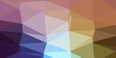 Dark blue, yellow vector abstract triangle background.