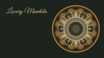 Luxury golden ethnic style mandela background Luxury islamic pattern