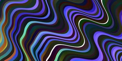 Dark Multicolor vector pattern with lines.