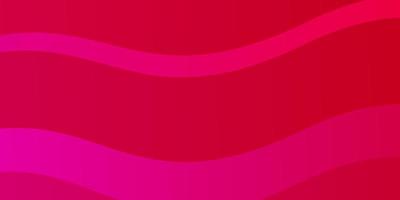 Light Pink vector background with bent lines.