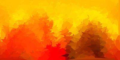 Light red, yellow vector geometric polygonal wallpaper.