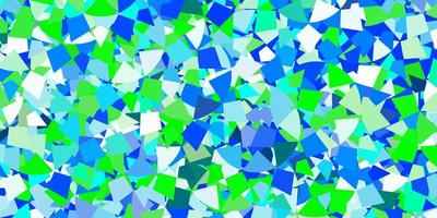Light blue vector background with triangles.