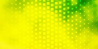 Light Green, Yellow vector background with rectangles.