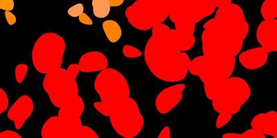 Dark red, yellow vector pattern with abstract shapes.