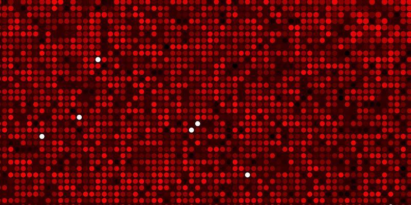 Dark Orange vector background with bubbles.