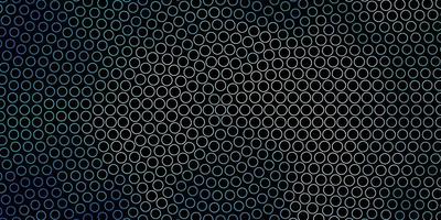 Dark BLUE vector backdrop with circles.