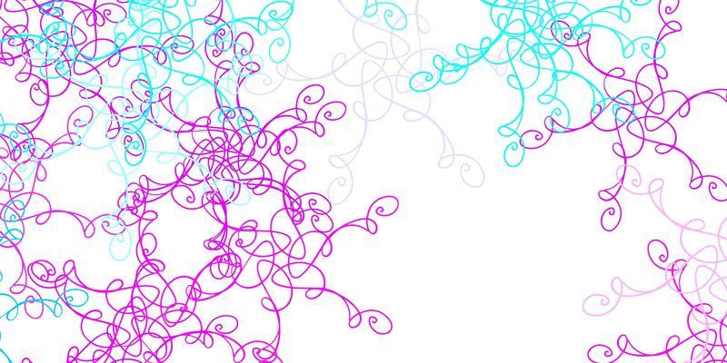 Light Pink, Blue vector template with curves.