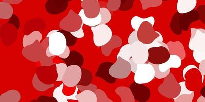 Light red vector backdrop with chaotic shapes.