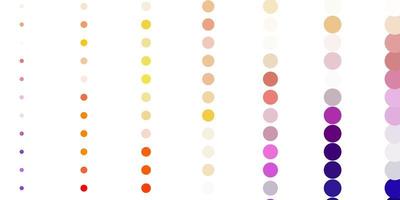 Light pink, yellow vector pattern with spheres.