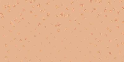 Light brown vector doodle template with flowers.