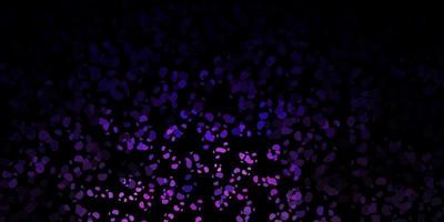 Dark purple vector background with random forms.