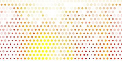 Light orange vector pattern with spheres.
