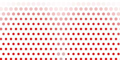 Light red vector background with spots.